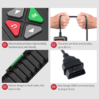 Lector de Códigos OBDII/EOBD y Probador de Batería YA101 con Pinza de Cocodrilo de 12V, Escáner Mejorado de Larga Duración