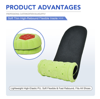 Semelles de chaussures de sport professionnelles avec gel hexagonal pour le talon, absorption des chocs, soutien de la voûte plantaire, inserts respirants pour chaussures
