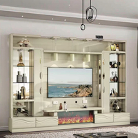 Console TV Américaine Européenne Meuble Cheminée Française Foyer à Flamme de Simulation pour Décoration de Salon Décoratif Électronique
