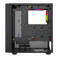 Caja de Ordenador para Juegos de Anime Personalizada, con Panel de Vidrio Templado y Malla Metálica, Ventilador RGB, Pantalla de Temperatura, a Prueba de Polvo, de Plexiglás