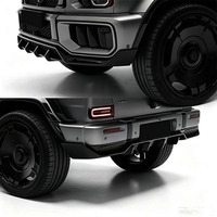 Pour Mercedes Benz G63 W465 2025 2026 – Kit de mise à niveau spécial ABS noir brillant : Lame avant, diffuseur arrière, pièces de pare-chocs et spoiler