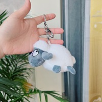 Pendentif en peluche mouton inspiré de TikTok, cadeau du Nouvel An, porte-clés jouet, sac élégant, rembourrage en coton PP, 11-30cm