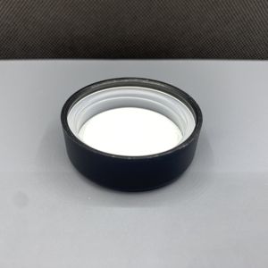 Mini pot en verre blanc de 10 ml avec couvercle en plastique noir à l'épreuve des enfants pour les cosmétiques et les huiles concentrées de soins personnels - Product Image 5