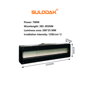 Lámpara LED UV de curado por refrigeración por agua de 700W para impresora UV Ricoh G5 G6 Konica 1024i, cinta transportadora, serigrafía, secado de adhesivos UV - Product Image 2