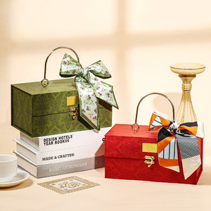 Valise de luxe nouveau design boîte cosmétique mariage faveur saint valentin cadeau emballage papier carton boîte <span class=keywords><strong>vide</strong></span> valise - Product Image 3