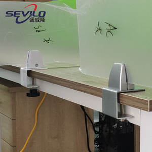 Harga Pabrik 90 Derajat Rote Akrilik Panel Klem Partisi Layar <span class=keywords><strong>C</strong></span> Penjepit Dapat Disesuaikan - Product Image 6