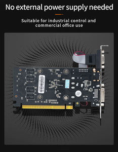 Nueva Tarjeta Gráfica GeForce 610 para PC de Escritorio, con Múltiples Puertos DP HD VGA, Bajo Consumo de 35W, Memoria GDDR3 de 2GB y 64 Bits, con Ventilador - Product Image 1