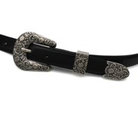 Boucle de ceinture occidentale Cloxy de 25 mm pour l'artisanat du cuir, ensemble de boucles de ceinture en métal, 3 pièces, boucle de ceinture pour femmes de 25 mm