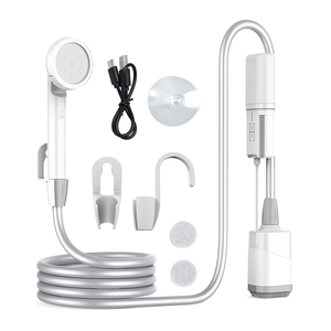 Ducha musulmana eléctrica recargable para exteriores con motor sin escobillas impermeable IPX8 <span class=keywords><strong>e</strong></span> iluminación LED para uso en apartamentos y hoteles - Product Image 1