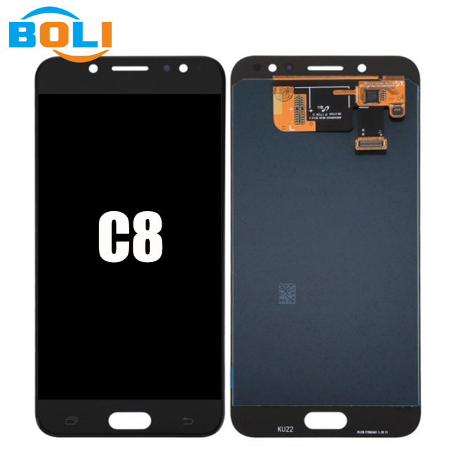 Mobile Phone Original LCD for Samsung Galaxy C8 LCD Display Touch Screen for Samsung C8 Display Replacement