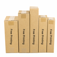 Cartons d'emballage en carton ondulé Kraft personnalisés RSC avec système de sécurité pliable, vente en gros directe usine pour la logistique e-commerce et la vente au détail