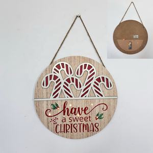 Letrero Decorativo de Pared con Diseño de Árbol de Navidad, Hecho a Mano, Estilo Vintage y Antiguo, Ecológico, para Decoración Navideña, Gran Venta 2025 - Product Image 4