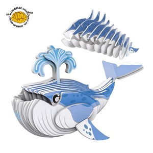 <span class=keywords><strong>Puzzle</strong></span> <span class=keywords><strong>3D</strong></span> autocollant, <span class=keywords><strong>puzzle</strong></span> <span class=keywords><strong>3D</strong></span> d'animaux marins, <span class=keywords><strong>puzzle</strong></span> d'animaux marins, baleine bleue, requin, dauphin, <span class=keywords><strong>bateau</strong></span>, homard, poisson-clown, narval - Product Image 1