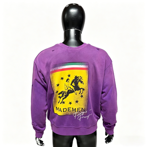 Ropa Urbana Personalizada con Estampado Ecológico, de Secado Rápido, Transpirable, de Poliéster/Algodón, Manga Larga, Lavado Ácido, Bordado Desgastado - Product Image 2