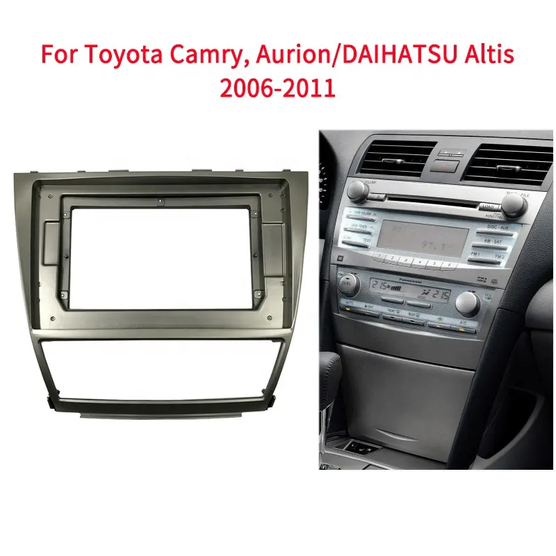 AD Double DIN Facia Kit Panel Fascia Dash For Toyota Camry Aurion 2006-2011 