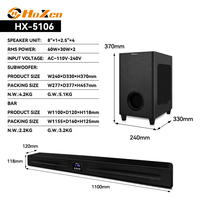 2.1-Kanal-Soundbar mit 8-Zoll-Subwoofer 120W RMS Heimkino-Lautsprecher - Bluetooth 5.0 Touch-Steuerung für TV PC Telefon