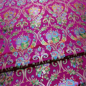 Tela de Brocado con Diseño Floral Oriental de Alta Calidad a Precio Competitivo, Novedad para Ropa y Disfraces Vintage de Dama - Product Image 6