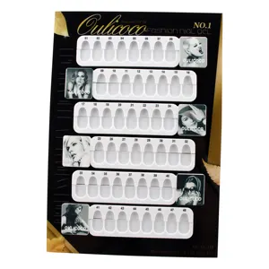 2024 High Quality Acrylic Nail Art 48 Colors Manicure Practice Chart Painting Tool Removable Nail Tips Display Book With Salon