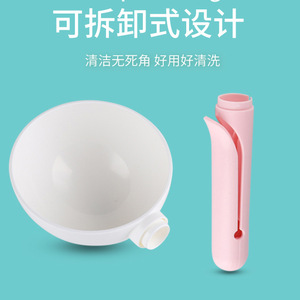 Cuchara para comida de mascotas, redonda, de plástico, reutilizable, para alimentador de animales pequeños - Product Image 3