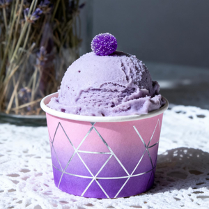 Bol à yogourt glacé et gelato jetable personnalisé avec logo imprimé, avec couvercle et cuillère, en papier, bol à crème glacée jetable personnalisé en papier - Product Image 2