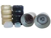 Bouchon ROPP en aluminium-plastique, fermeture à nervures anti-vol, logo personnalisé, insert pour bouteille de whisky pour bouteilles de vin