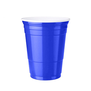 16oz blu monouso Drinkware per caffè birra Pong e succo personalizzato colorato per le occasioni Festive bicchieri di plastica per feste - Product Image 2