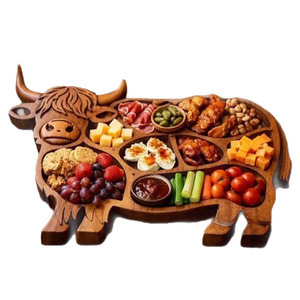 Nuovo Vassoio per Salumi in Legno di <span class=keywords><strong>Quercia</strong></span> Verniciato a Spruzzo, Stile Minimalista Moderno, Prodotto in Cina - Product Image 5