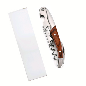 Chuyên nghiệp kép bản lề điểm tựa rượu vang bồi bàn corkscrew tất cả trong một công cụ thép không gỉ tùy chỉnh lanhex coravin tương thích - Product Image 6