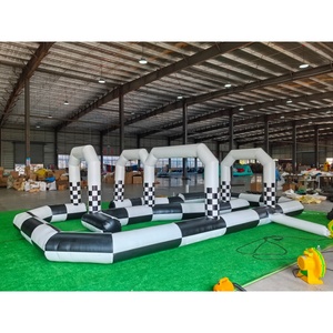 Pista de Carreras Inflable de Nuevo Diseño para Go Karts, Pista de Carreras Inflable para Zorbball, Pista de Carreras Inflable para Autos de Choque - Product Image 2