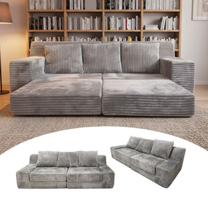 Divano letto angolare a L in schiuma, design moderno, compresso sottovuoto, per soggiorno - Vendita all'ingrosso - Product Image 1