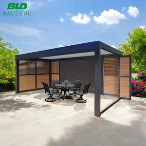 Ngoài trời Vườn sunroom nhôm hoàn toàn có thể gập lại pergola nhôm Louvre bioclimatic pergola ngoài trời pergola - Product Image 6