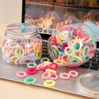 Vente en gros d'élastiques à cheveux coréens mignons pour enfants, élastiques à cheveux simples et colorés pour bébés filles, accessoires pour cheveux, bijoux, cadeau