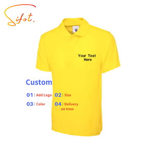 Sifot Vente en gros Logo personnalisé Polo brodé Polyester Spandex Performance Chemise de golf à séchage rapide pour hommes - Product Image 1