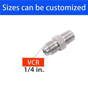 Fabricant de raccords de tuyauterie de Shanghai, type Swagelok, 316SS, forgé, NPT/<span class=keywords><strong>BSPP</strong></span>/BSPT, HEX, embout, tuyauterie hydraulique, raccords, ASME - Product Image 2