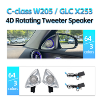 Speaker Tweeter 4D Berputar dengan 3 Warna Lampu Ambient 64 Warna untuk Mercedes-Benz C-Class W205 GLC X253 Sinkronisasi Pabrik