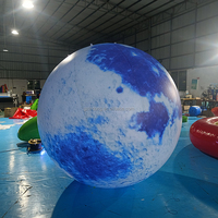 Grand LED gonflable scellé, planète lune gonflable 2x2m lune gonflable avec lumière LED pour la promotion et la publicité