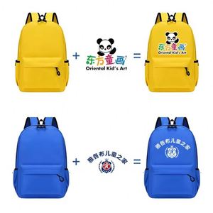 Sacs d'école pour jeunes élégants, personnalisés avec logo imprimé, couleur violet primaire - Product Image 2