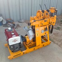 Foreuse hydraulique portable diesel QIYUN XY-1 à bas prix avec pompe à moteur et boîte de vitesses, profondeur maximale de 600 m pour le forage de puits d'eau