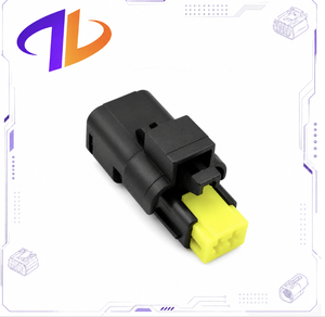211PC022S0049 Connecteur de faisceau de câbles étanche SICMA 1.5 à 2 broches femelles, avec boîtier en nylon et contact en cuivre automobile, noir - Product Image 1
