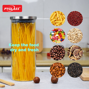 Barattolo <span class=keywords><strong>in</strong></span> <span class=keywords><strong>Vetro</strong></span> Grande Pyglass per Conservazione Alimenti con Coperchio <span class=keywords><strong>in</strong></span> Acciaio Inox, Ermetico e Antigoccia, per Uso Domestico - Product Image 5