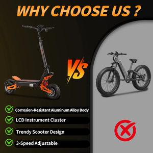 Trottinette Électrique Pliable en Aluminium 11 Pouces, Moteur Brushless 3000W, Batterie 60V 40Ah, Double Suspension, Vitesse Maximale 85km/h - Product Image 2