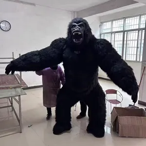 Sıcak satış gorilla maskot şişme gorilla kostüm yetişkin için 2.6M yükseklik şişme maskot kostümü
