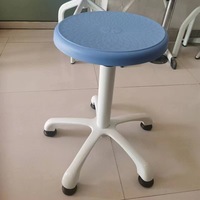 Chaise de laboratoire mobile moderne en alliage d'aluminium et PP anti-corrosion, bleue, utilisée pour les meubles de classe et les laboratoires