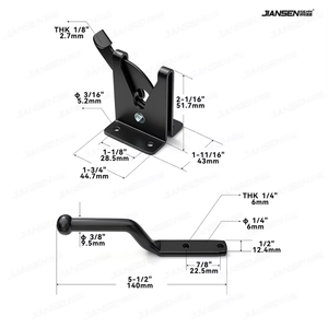 Serrure à loquet en acier au carbone robuste, serrure de sécurité manuelle pour porte de clôture de <span class=keywords><strong>piscine</strong></span> et porte de sécurité - Product Image 3