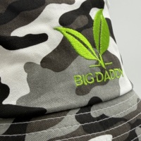 Chapeau Bob Décontracté Unisexe en Jean Camouflage à Motif Feuille, Protection Solaire et Cordon, Vente en Gros OEM Personnalisé