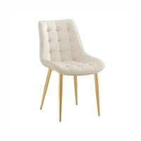 Meilleure Chaise de Salle à Manger Rembourrée en Métal Italien Style Nordique Hebei Moderne Crème Rouge Bleu, Luxe Unique Pas Cher, Vente en Gros
