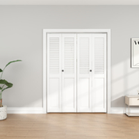 Kits de quincaillerie pour portes de placard intérieures à deux volets bon prix vente en gros Accessoires modernes pour portes en bois Système de pliage de portes pour l'intérieur