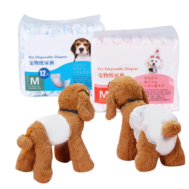 Hot Sale Female Dog Diapers Waterproof Pet Diapers Soft Pet Care Dog Diapers