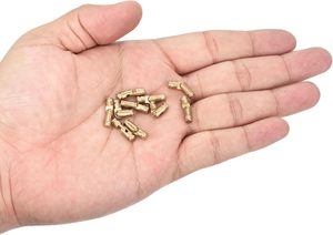 UXCELL-<span class=keywords><strong>Bisagra</strong></span> cilíndrica de latón invisible de 15x4mm, soporte plegable oculto, bisagras ocultas cilíndricas para muebles de bricolaje, 18 unidades - Product Image 5