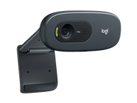 Logi-tech WEBcam HD C270 berkabel USB, mikrofon bawaan untuk kantor HD 720p 30 FPS untuk kamera konferensi Video Web PC